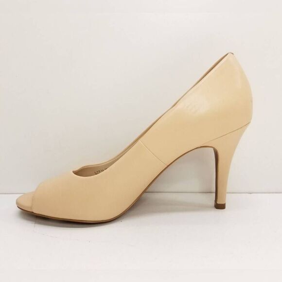 Cole Haan Classic Peep toe Pumps Heels Beige size 7 - Picture 2 of 10